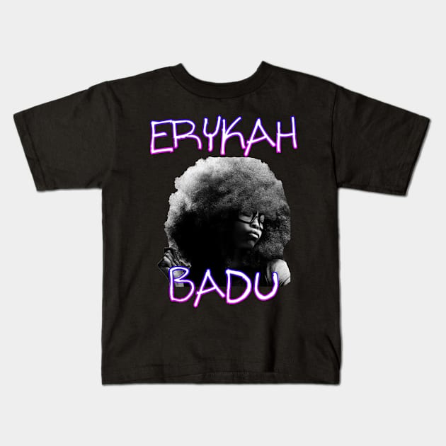 erykah badu Kids T-Shirt by sungchengjie_art